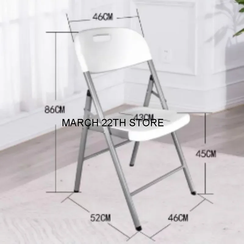 Premium Resin Folding Chair Dining Room White Modern Designer Dining Chairs Unique Single Meubles De Salon Household Essentials