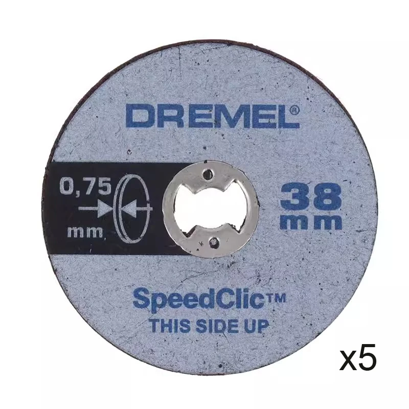 5PCS DREMEL EZ409 Ultra Thin Cut Disc 38mm Diameter Cut-Off Wheel Alumina Abrasive Reinforced Glass Fiber Cutting Disc