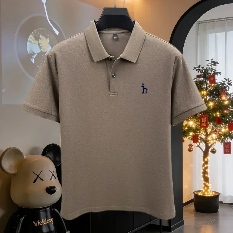 100% reine Baumwolle, hochwertiges Marken-Poloshirt für Herren, kurzärmelig, Sommermode, exquisit gesticktes Golf-Oberteil, lässiges T-Shirt. ﻿ – Detail 34
