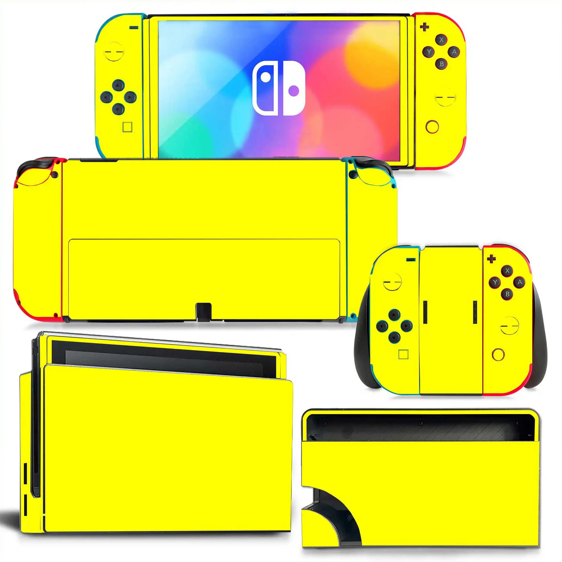 Game Colorful Stickers for Skin Nintendo Switch Oled Console Joystick Middle Sticker for Nintendo Switch oled Accessories