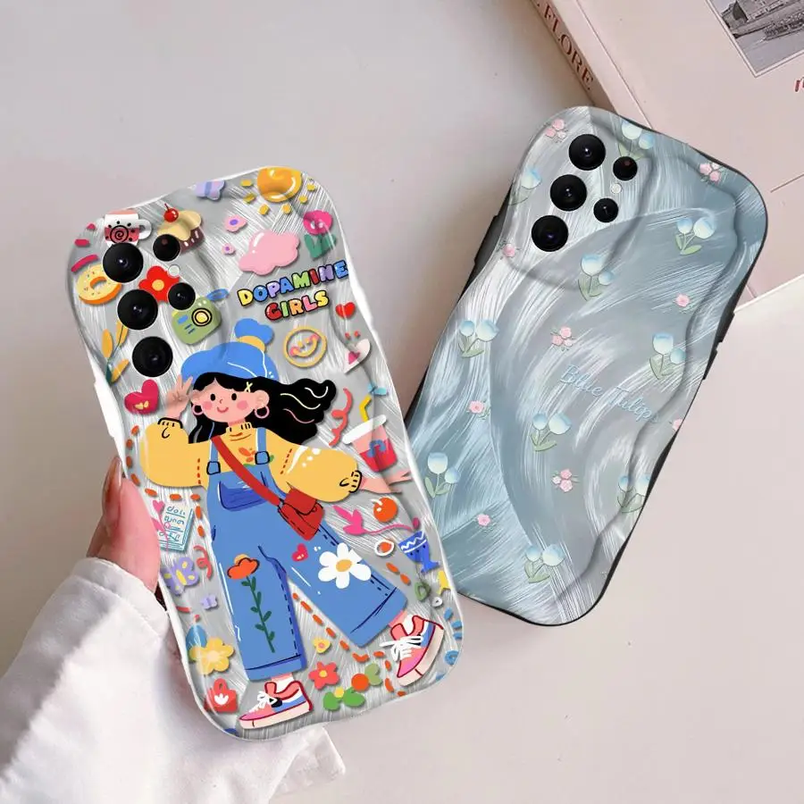 حافظة لهاتف سامسونج جالاكسي S20 FE S21 S22 FE Plus Ultra S23 S24 S25 Plus حافظة فوندا فائقة النعومة