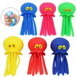 6 Colors Sponge Absorbent Octopus Baby Bath Toys Squeezing Stress Relief Toys Summer Swimming Pool Play Water Toy for Children