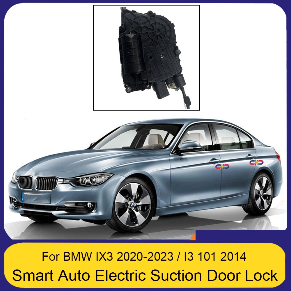 Smart Auto Electric Suction Door Lock for BMW IX3 2020-2023 / I3 101 Automatic Soft Close Door Super Silence Car Vehicle Door