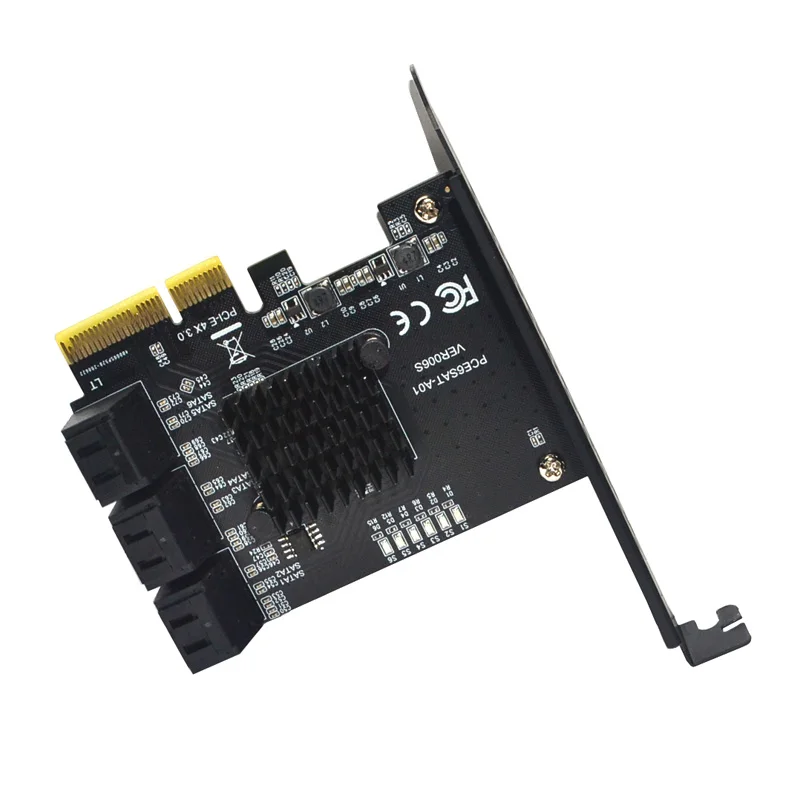 Nieuwe 6 Poorten Sata 3.0 6Gbps Pci-Express Uitbreiding Kaart Adapter Riser Enkele Poort Tot 500Mb Asmedia Asm1166 Chip Voor Ipfs Mining