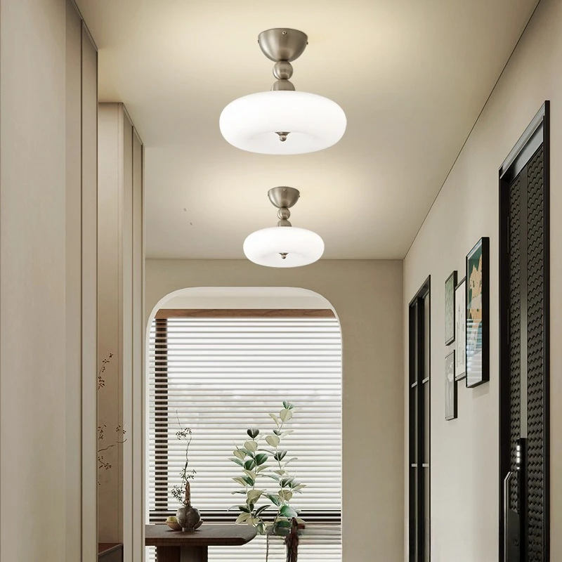 Denmark Glass Ceiling Lamps Balcony Home Simple Corridor Entrance Bedroom Living Room Decoration Indoor LED Lighting Chandeliers