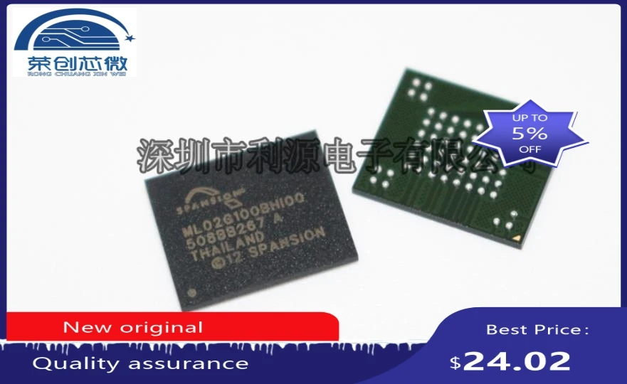 

100% Новый оригинальный S34ML02G100BHI000 ML02G100BHI00 BGA63 чип флэш-памяти 2G S34ML02G100BHI00
