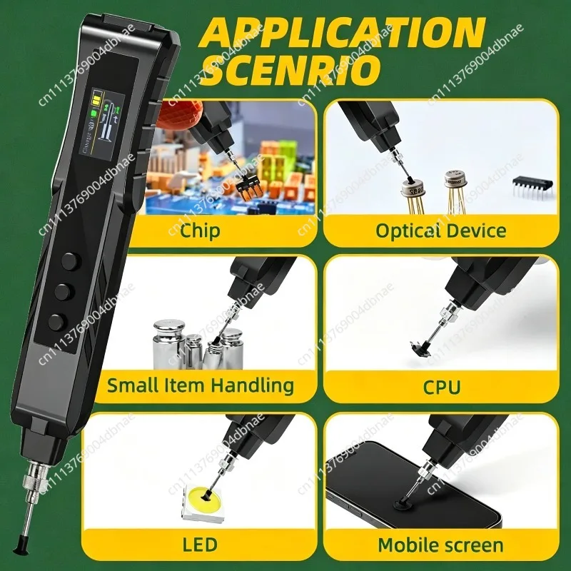 HR35 Electric Vacuum Suction Pen IC Chip SMD Component Suction Cup Pen Color Screen Puller Tool Anti-static