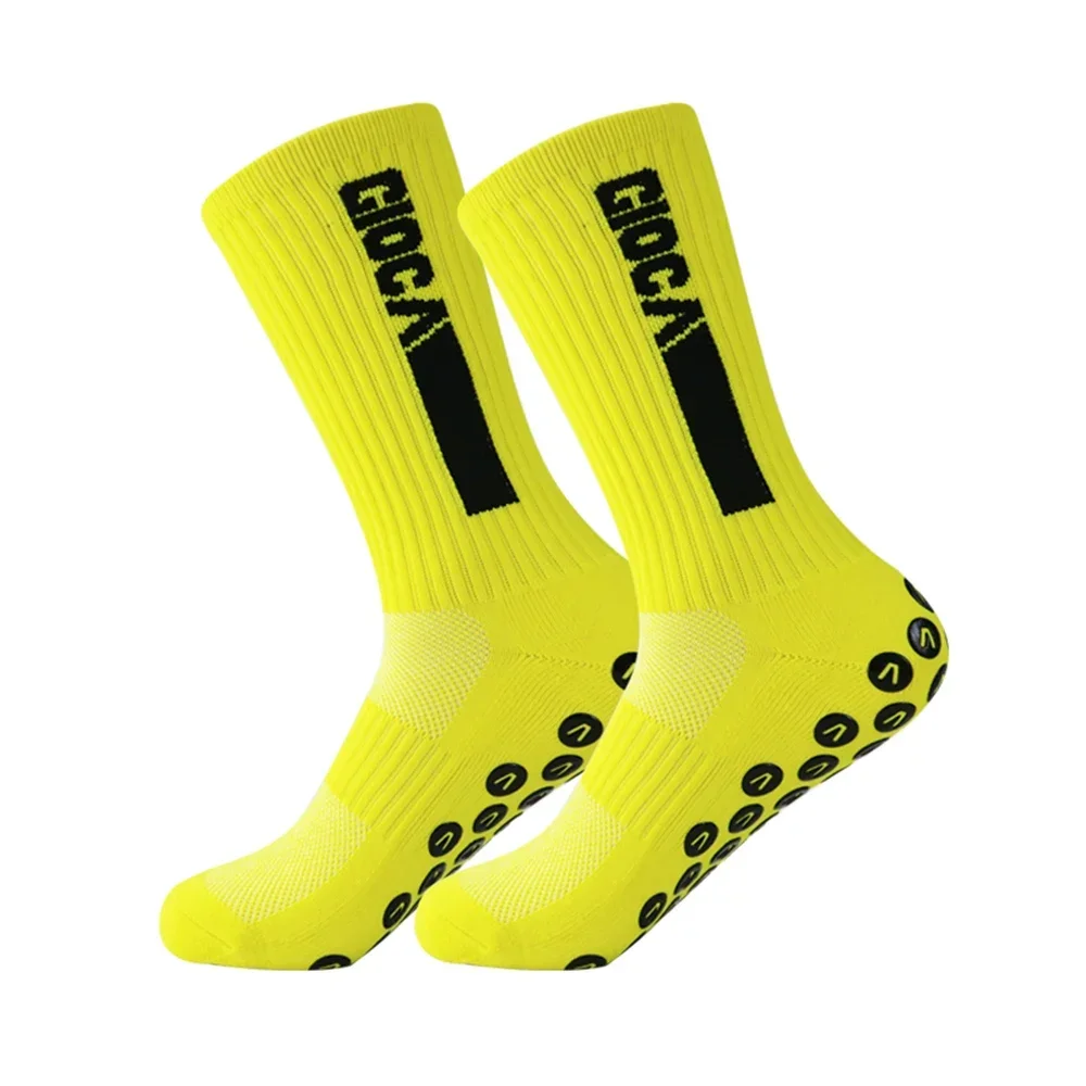 1 paar Neue Männer Frauen Nicht-slip Silikon Sport Fußball Socken Schweiß Absorbieren Atmungsaktive Fußball Tennis Socken