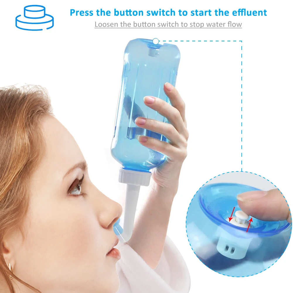 Nasal Wash Cleaner Spray Nasal Irrigator Neti Pot Rinse Nose Clean Washing Avoid Sinusitis Rhinitis Treatment Health Care 300ML