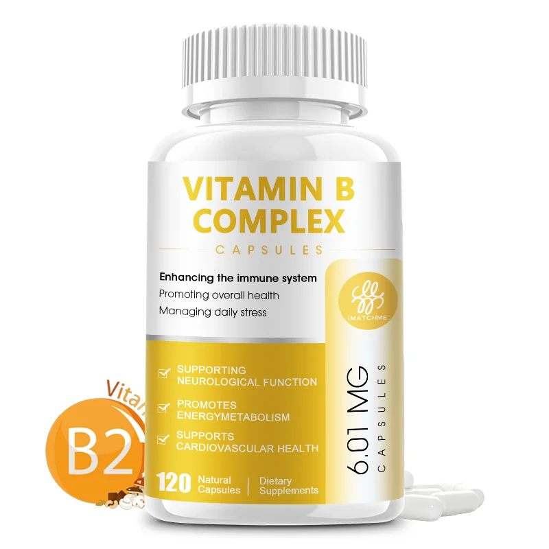 

Complex Vitamin B Capsules Help Relieve Fatigue, Improve Digestion, Reduce Stress, Better Mood Support, Immune Supplement