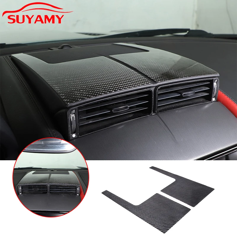 

Soft Carbon Fiber Car Central Control Air-Outlet Frame Trim Stickers For Jaguar F-TYPE 2013-2022 Auto Interior Accessories