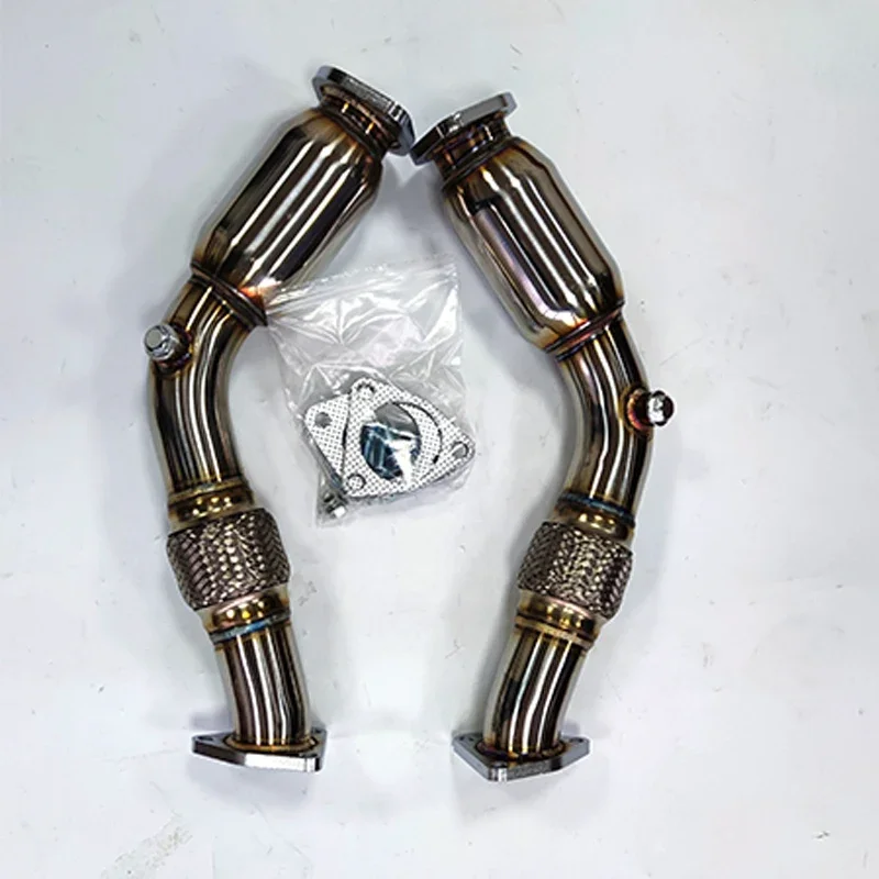 Fit N issan 350Z fits Infinity G35 Down pipes Catless Straight Downpipe Exhaust