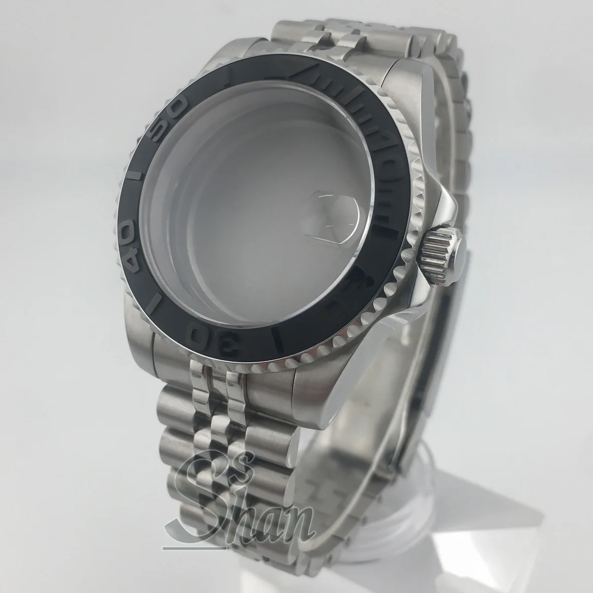 

Корпус 40 мм NH35, керамический безель, сапфировое стекло, механизм NH34A NH35 NH36 NH38 NH70 ETA2824 PT5000, полированный центральный ремешок.