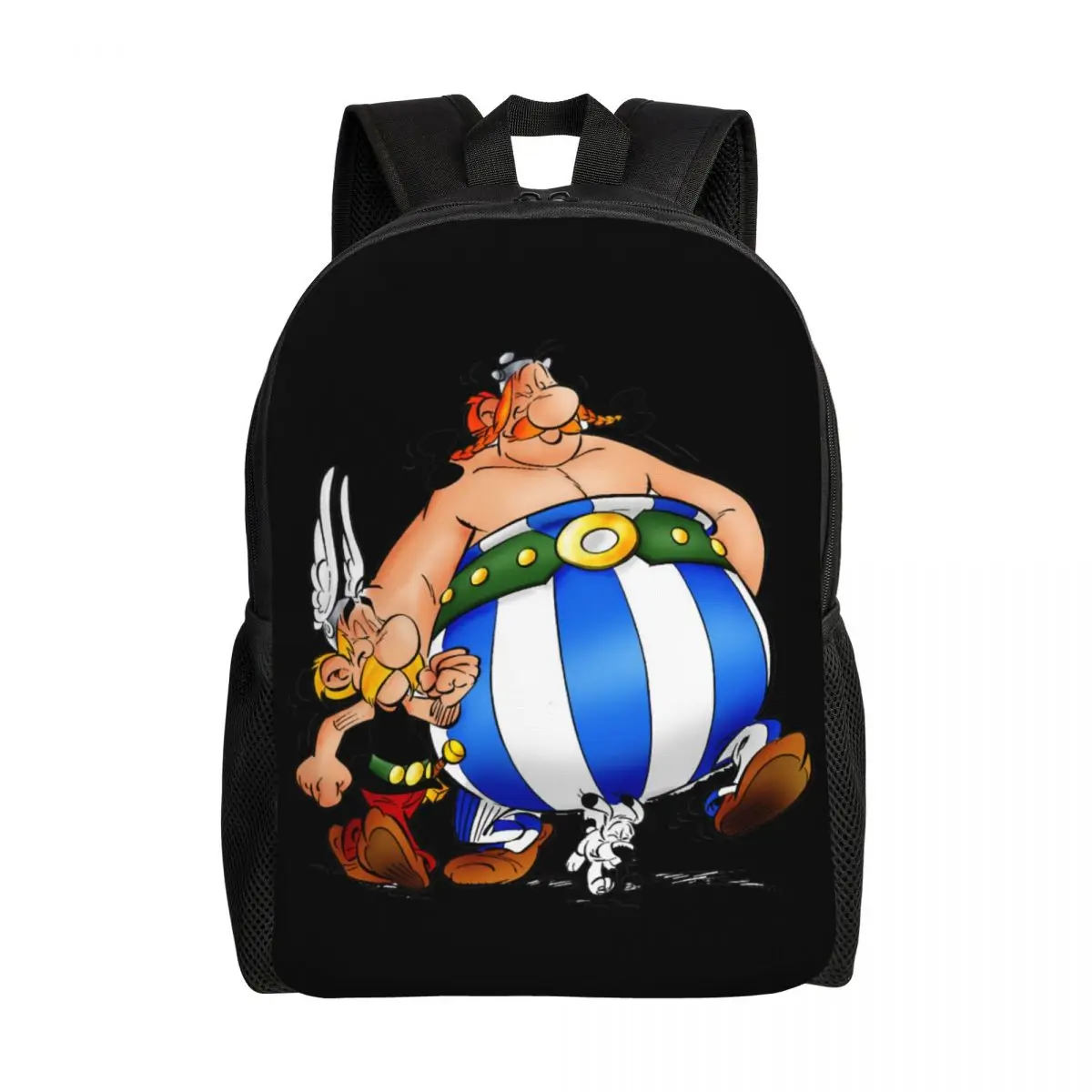 Mochila personalizada de Obelixs para hombre y mujer, bolsa informal para la escuela, universidad, Asterixs, perro de dibujos animados, Dogmatix