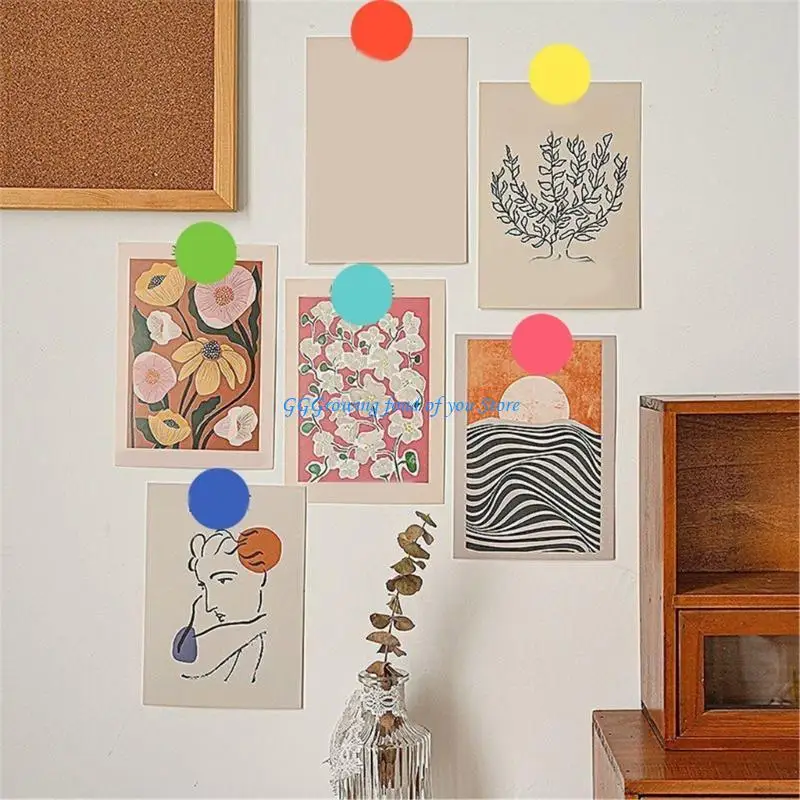 

H9EB 700 Counts Multicolor Dot Sticker 19mm Sealing Label Decorative Labeling Sticker For Scrapbooking Journal Photo Wall Art