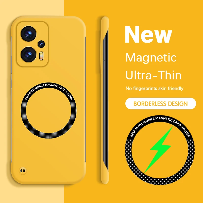Capa de telefone magnética de luxo para xiaomi redmi note 11t 12t pro plus pro + k50i 5g à prova de choque duro fino sem moldura capa traseira carcasa