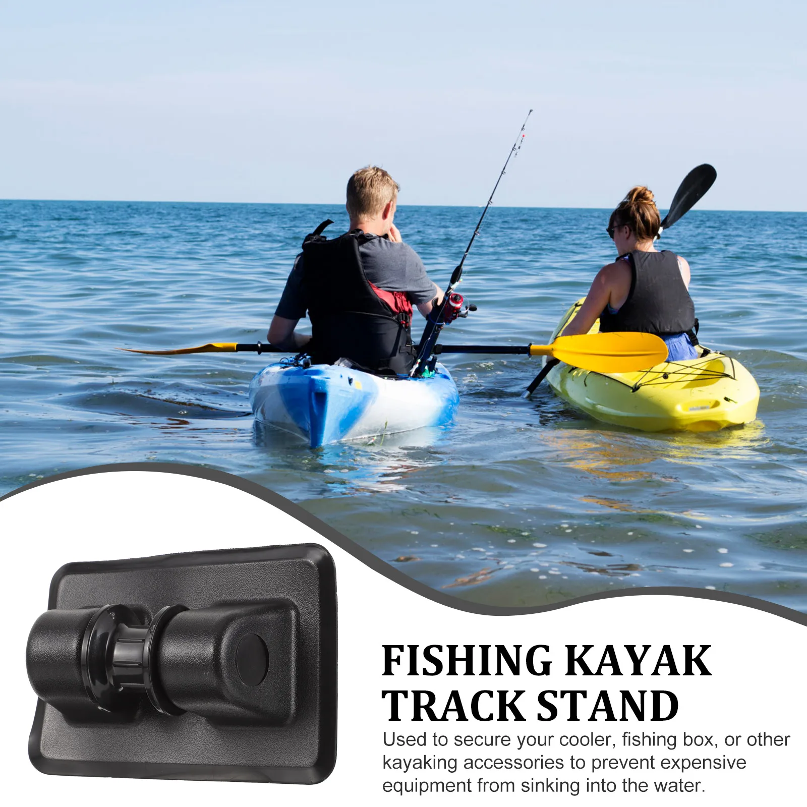 

Kayak Track Mount Anchor Bracket Durable Fixing Buckle for Canoe Rubber Dinghy Fishing Boat Marine Accessories