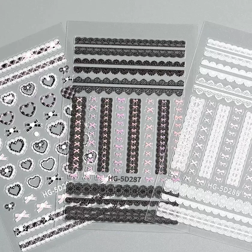 MINKYS Neue Ankunft 3 teile/paket Kpop Toploader Dekorative Aufkleber Nagel Aufkleber Set Schreibwaren – Detail 6