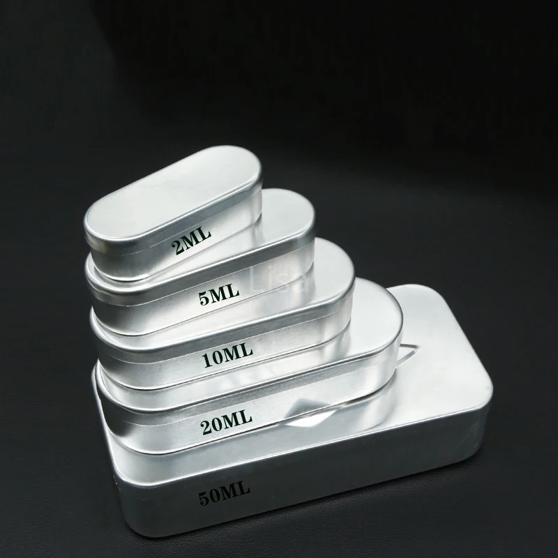 Disinfection Box Aluminum Acupuncture Box Portable Storage Rectangular Needle Box 2ml 5ml 10ml 20ml 50ml