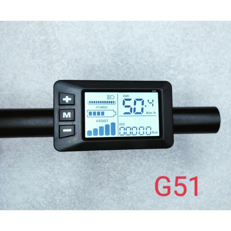 G51 Smart E-Bike Lcd Display Switch Lithium Electric Bicycle Dashboard 36V/48V Control Meter