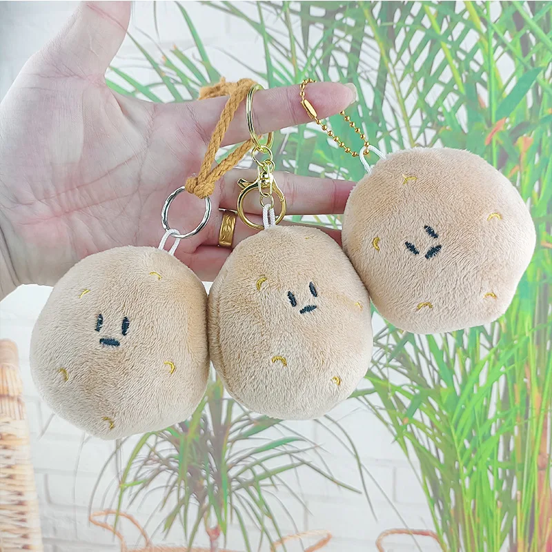 

Unisex Bag Pendants Vegetable Potato Doll Cute Kawaii Funny Multifunctional Bag Charms Versatile Keychains For Couple Friends