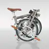 CRANSTON 16 インチレトロレディシティ折りたたみ自転車 9 スピードデュアル C ブレーキポータブル CRMO 三つ折りフレーム 349 ホイール大人用自転車 3