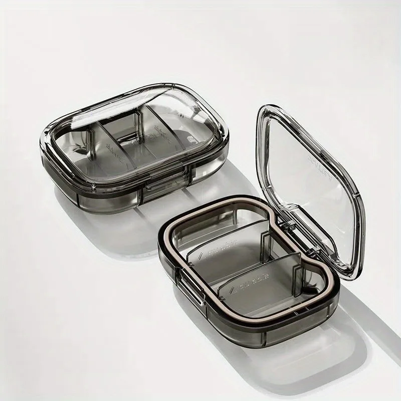 

Портативная мини-коробочка для таблеток с разделением по дням недели - пыленепроницаемый контейнер для хранения таблеток, прочный пластиковый футляр, подходит для работы.