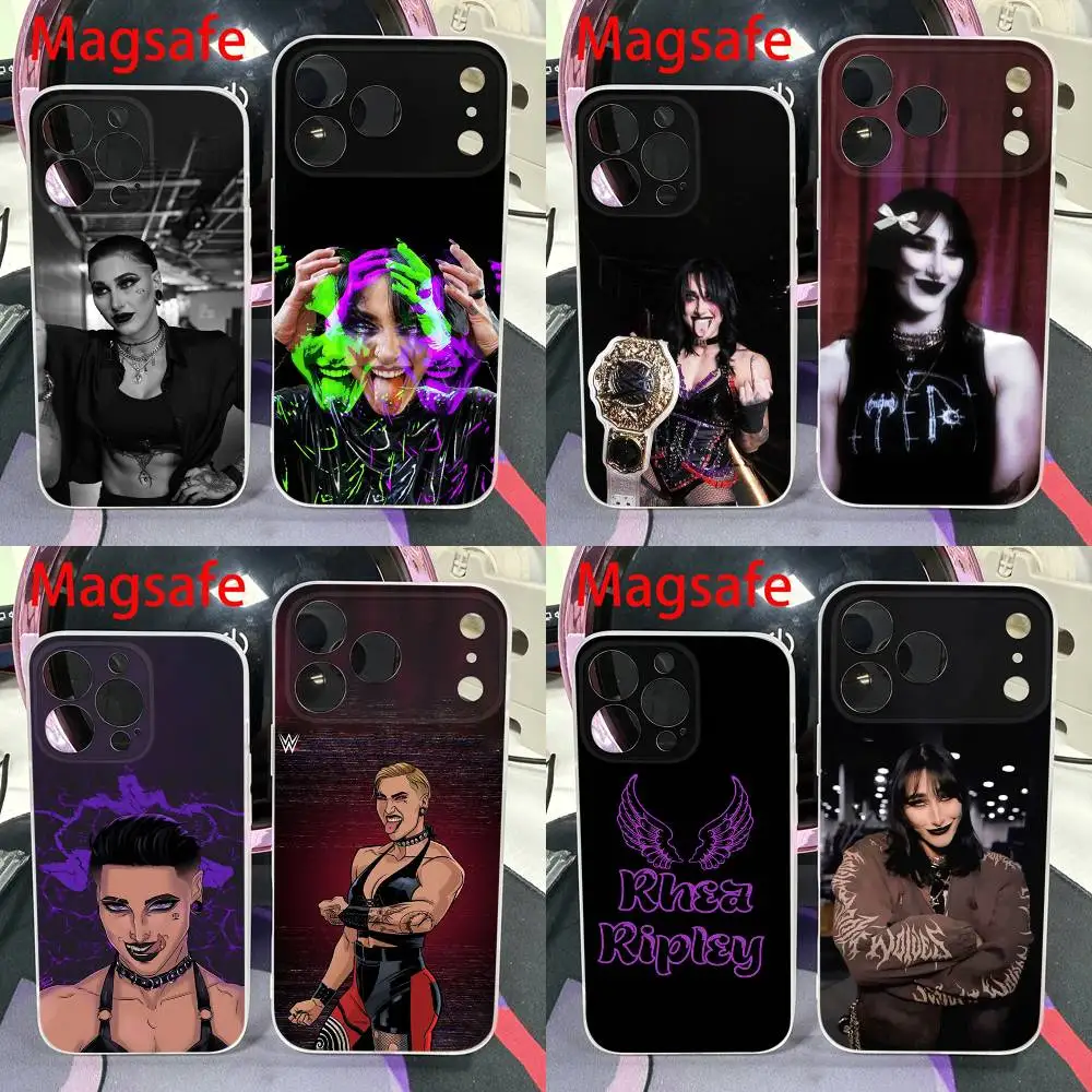 

R-Rhea Ripley Wrestler Phone Case For iPhone 14,16,15,11,13,17,12,Air,Mini,Plus,E,Pro,Max Magnetic Magsafe Frosted Cover
