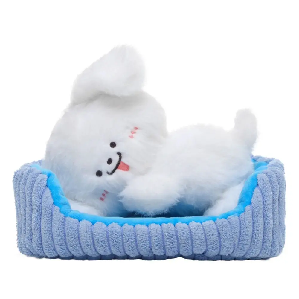 봉제 인형 누워있는 카피바라 귀여운 플러시 인형 홈 장식 검은 고양이 플러시 인형 카와이 둥지 있는 누워있는 새끼 고양이 강아지 어린이 장난감