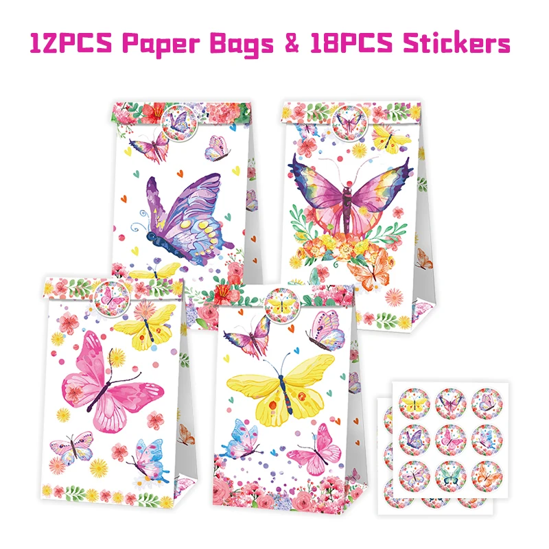 Butterfly Birthday Party Decorations Plates Cups Straw Tablecloth Balloon Backdrop Kids Birthday Party Supplies Baby Shower