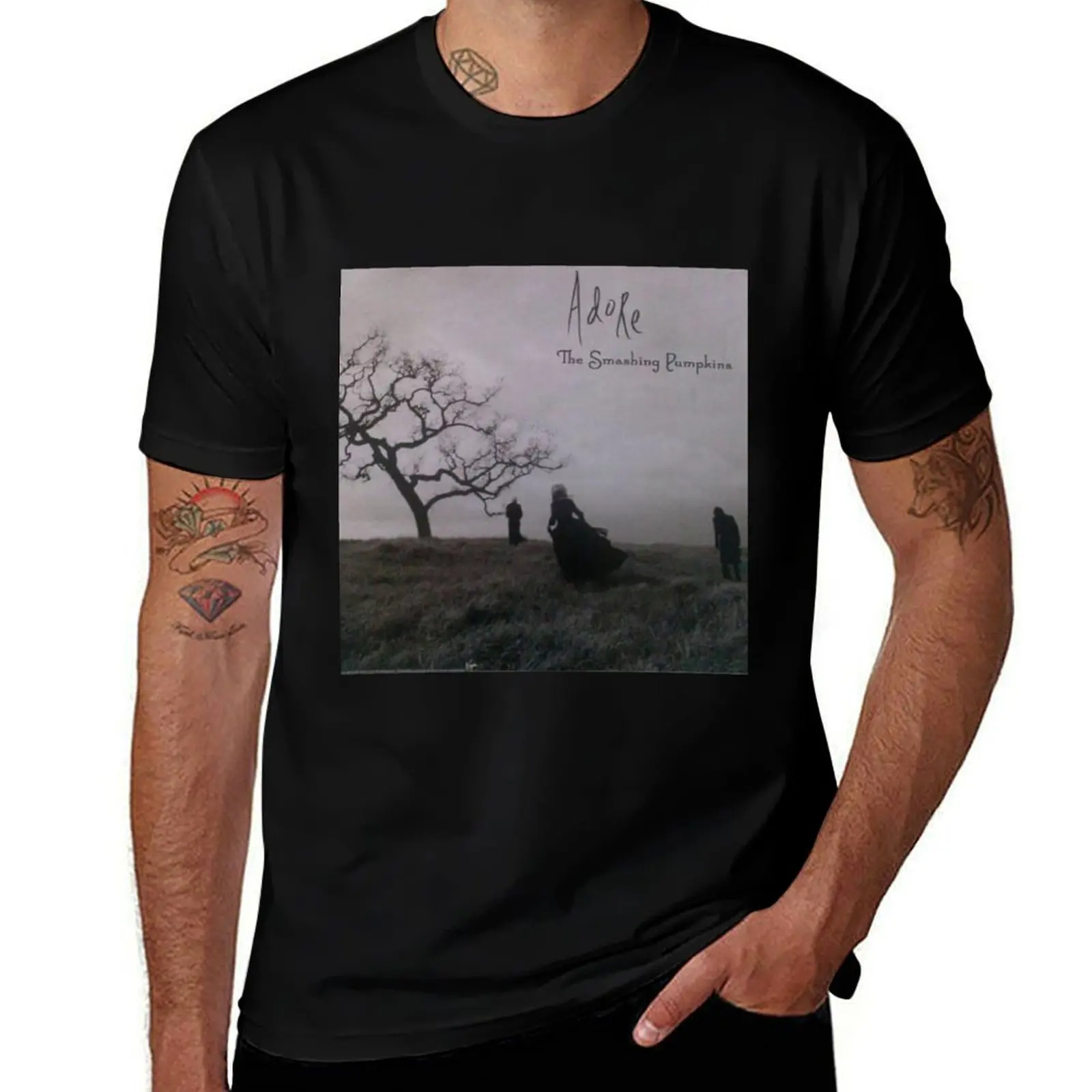 Album Smashing pumpkins adore poster T-Shirt Summer Print Short Sleeve Tee T-Shirt
