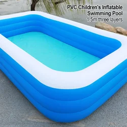 Piscina inflable grande para exteriores, piscina acolchada familiar de PVC, enmarcada, extraíble, Parque Acuático de verano, bañera divertida para niños