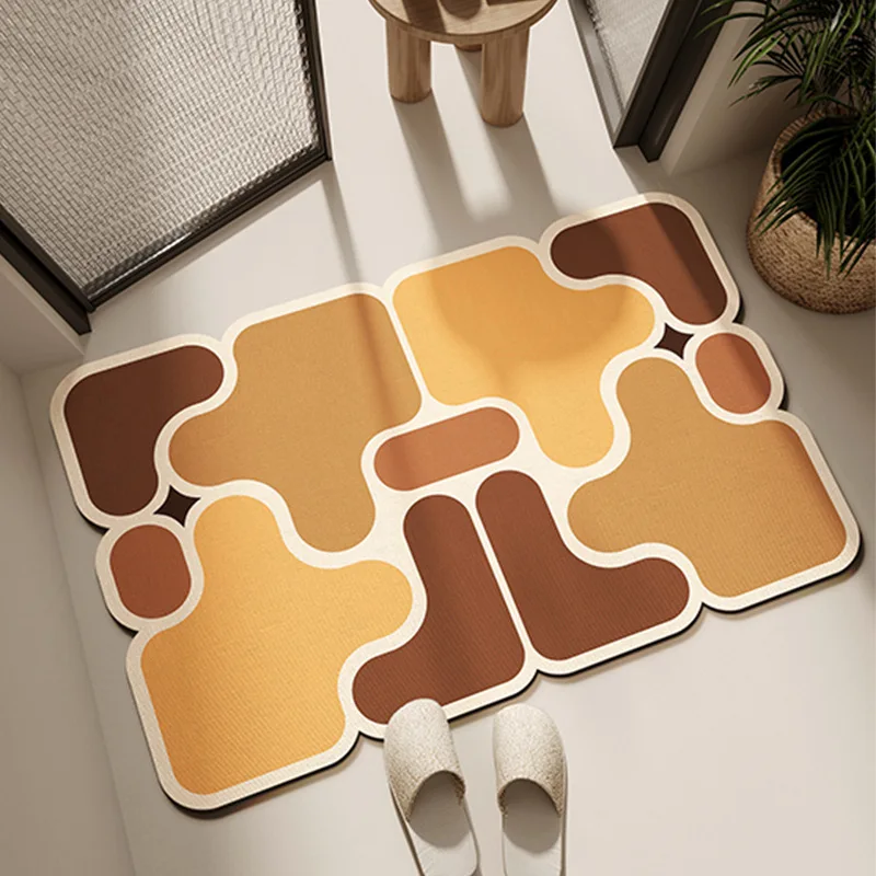 Diatom mud mat Modern bathroom mat toilet easy to take care of absorbent mat household bathroom door quick dry non-slip mat