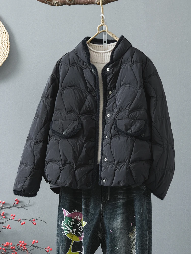 Winter Weiße Ente Unten Mantel Frauen Ultra Licht Kurze Dünne Jacken Herbst Beiläufige Dünne Puffer Jacke Weibliche Parkas Outwear