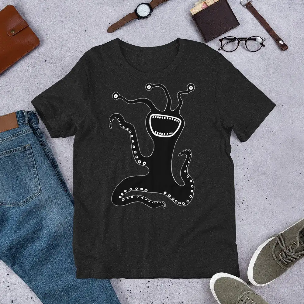2025, neues Monster Kawaii, süßes Goth-Ästhetisches Grafik-T-Shirt, Volkskunst, schrullig, skurrile Geburtstagsgeschenke, lustige, atmungsaktive Unisex-Oberteile