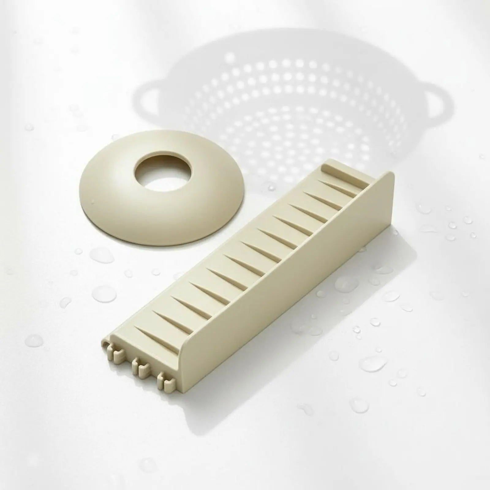Spliceable Sink Drainage Mat Waterproof Cuttable Sink Splash Guard Faucet Splash Guard Mat Strong Suction Household Item view 4