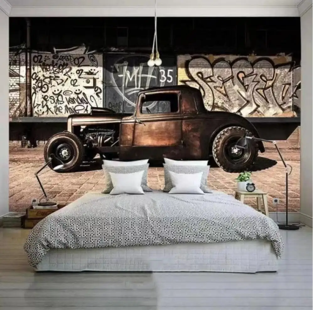 

Customized photo wallpaper 3D three-dimensional mural living room sofa TV bedroom background wall wallpaper