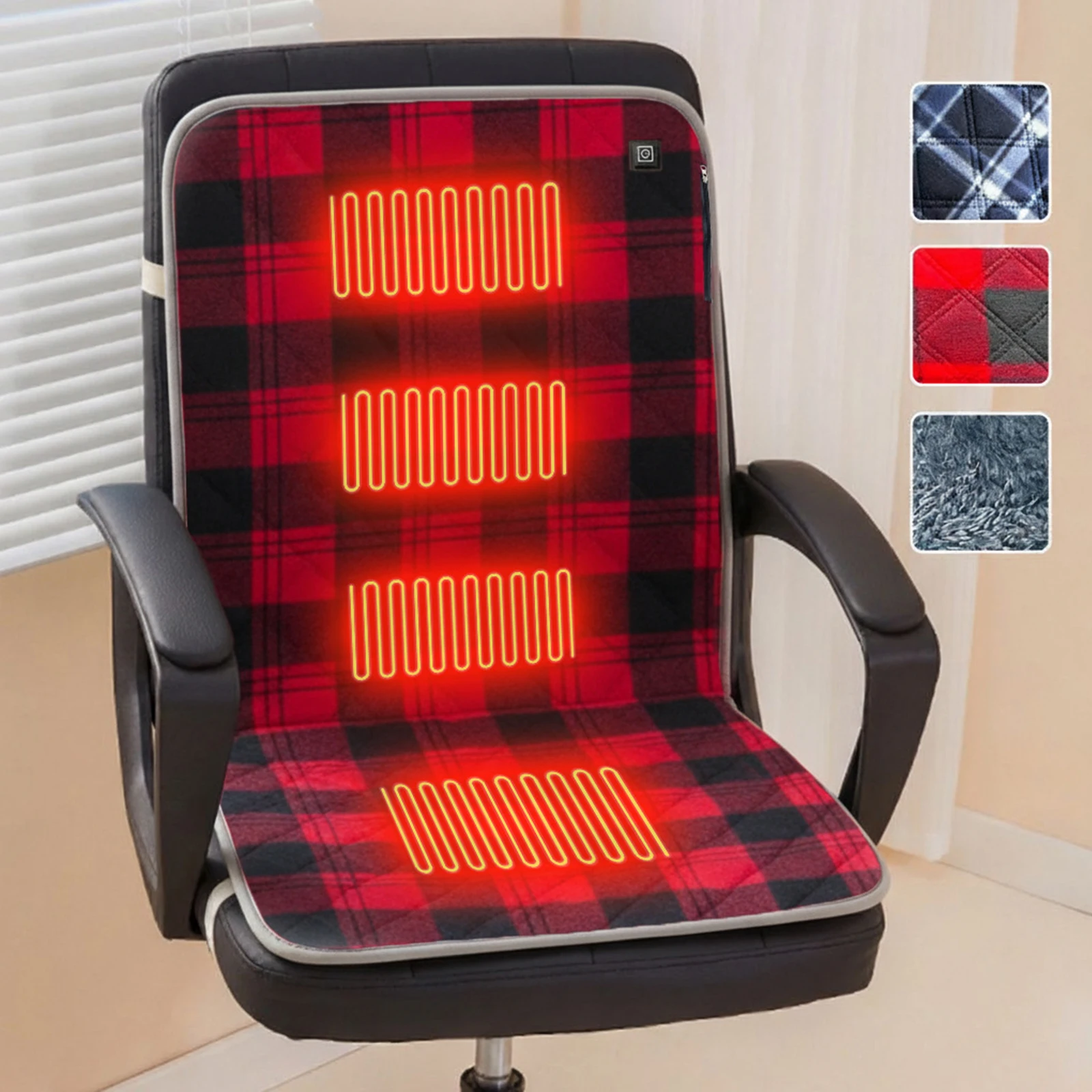 

USB Electric Heating Pad Winter Warm Heated Cushion 5V Foldable Heated Seat Pad for Home Office Chair Outdoor Camping Heated Mat