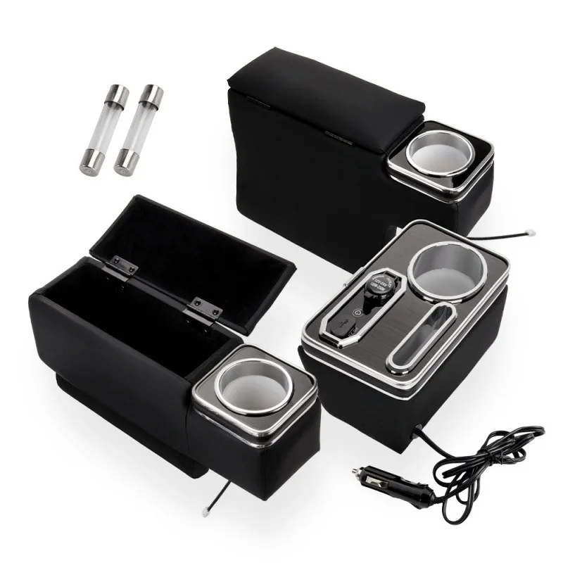 Auto modification accessories three-piece central armrest box non-punching glove box is suitable for Sea Lion 200 series