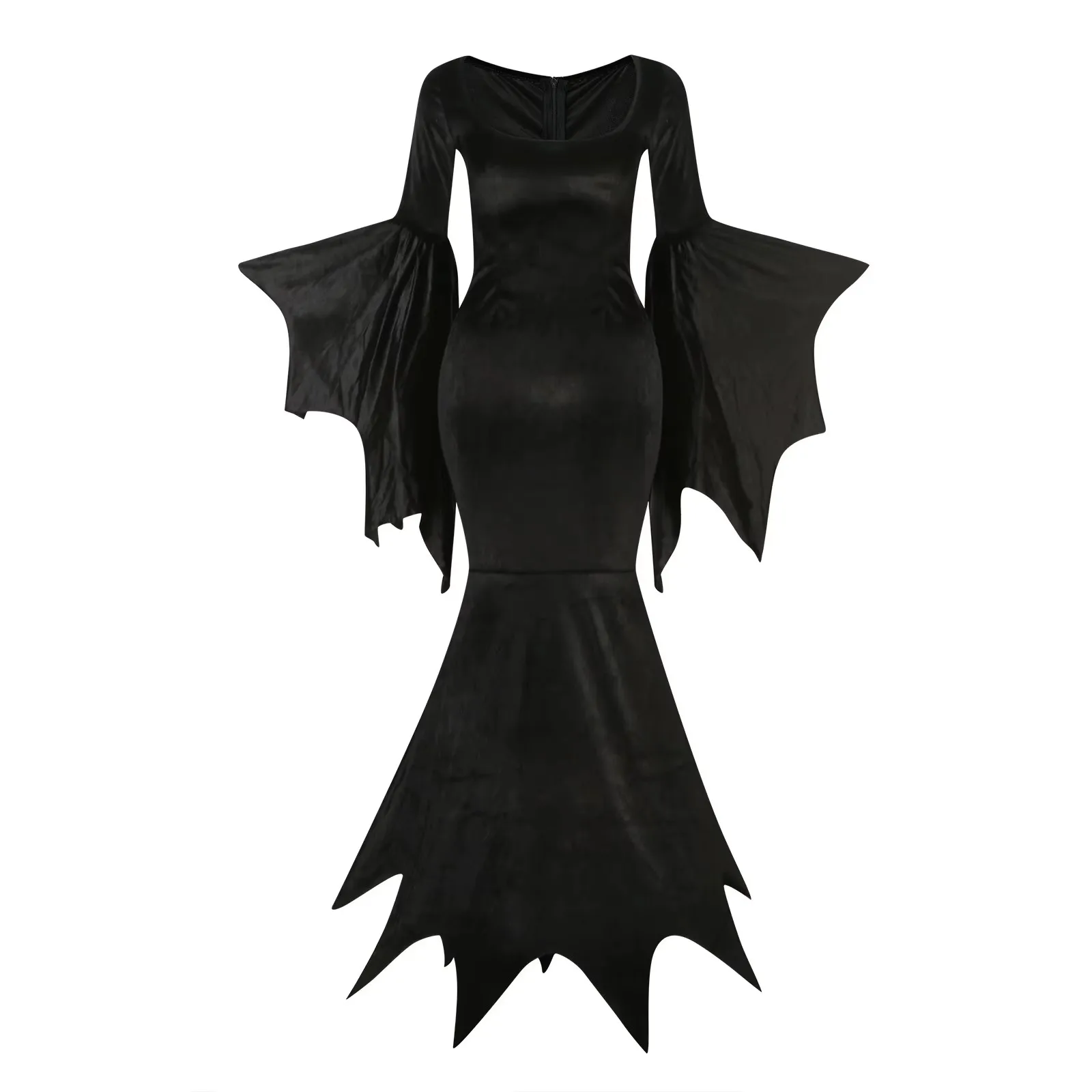 여성 마녀 코스튬 빈티지 블랙 고딕 모티시아 인어 원피스, 여성 할로윈 뱀파이어 신부 코스프레 복장