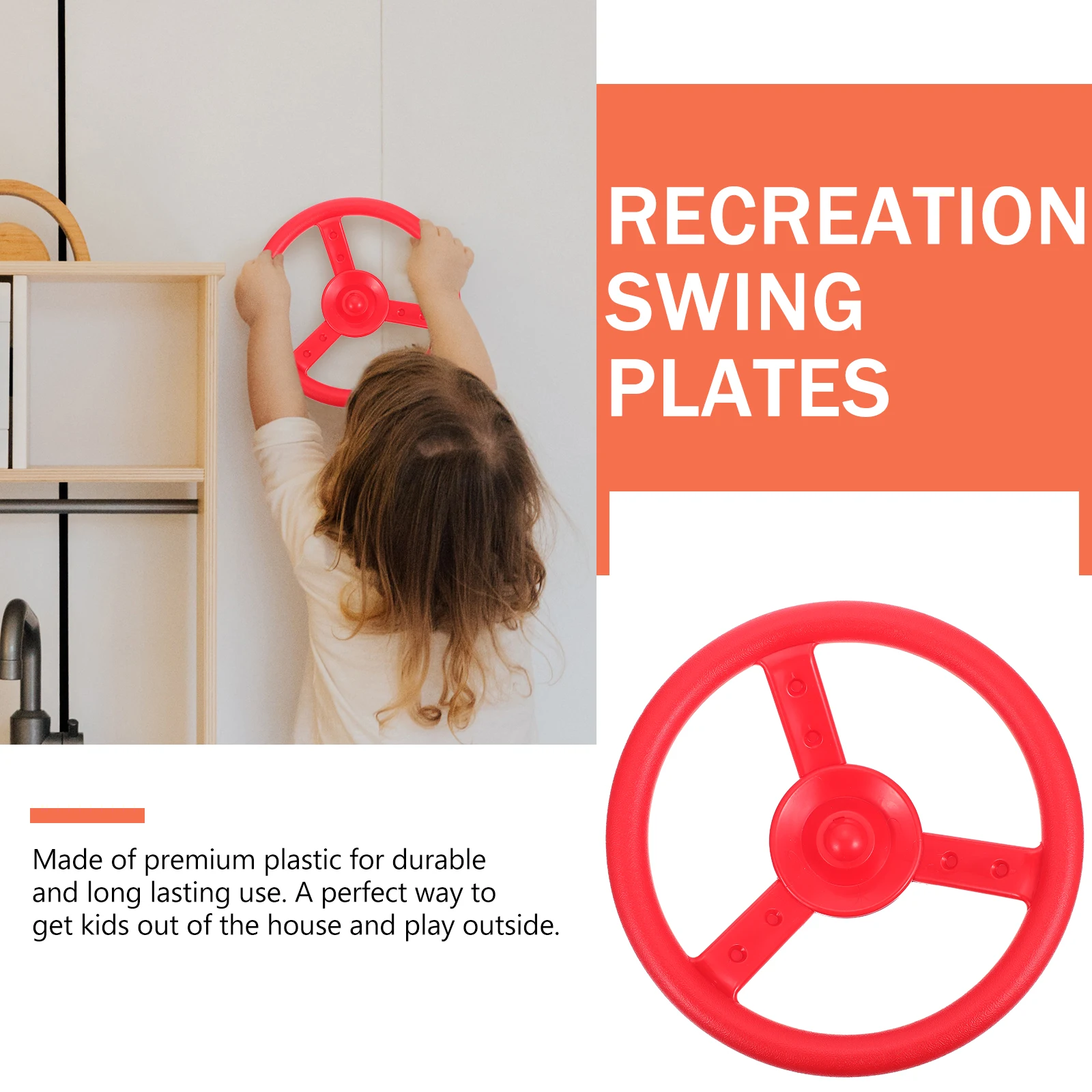 Grand disque de balançoire rond pour enfants, aire de jeux, plaque pivotante en plastique, ensembles de jeux d'extérieur, accessoire pour garçons et filles