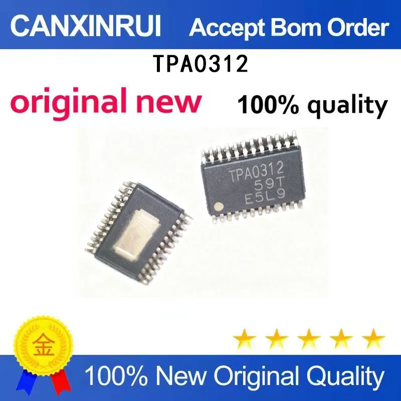 (5 Pieces) New stock TPA6011A4PWPR TPA6011 TPA0312 TPA0232 TSSOP