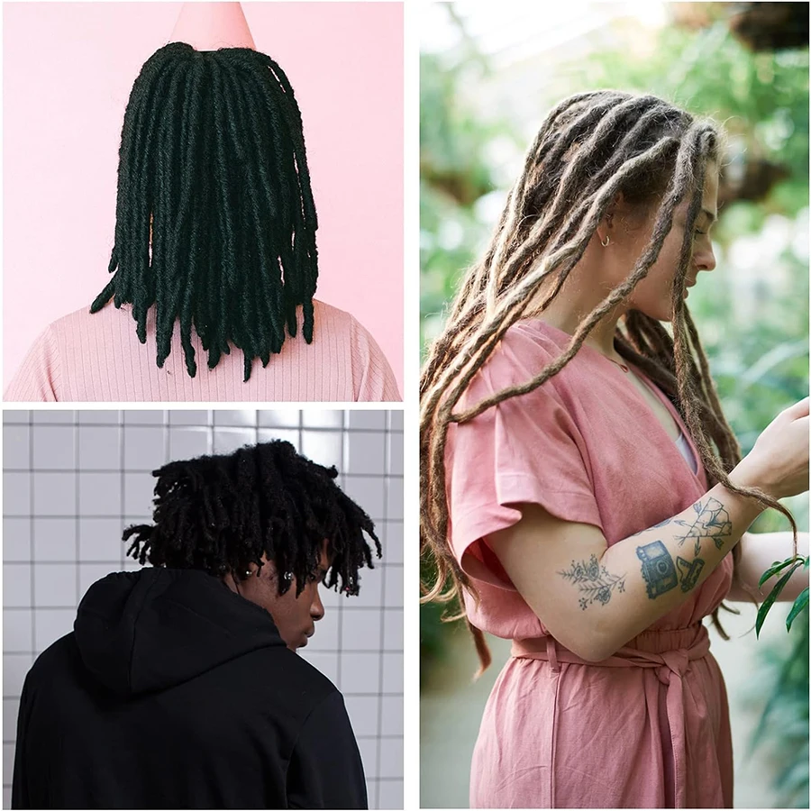 3/6Pcs 0.5mm/0.75mm Dreadlock Crochet Hook Wood Crochet Needles Hair Dreadlocks Tool for Braid Craft image 4