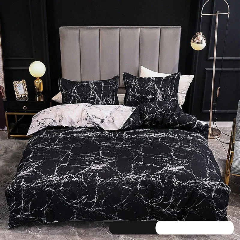 American Pattern Printed Quilt Cover Set Soft Skin-Friendly Duvet Cover Kit for Four Seasons 3Pcs Comfort Sanding Home Textiles