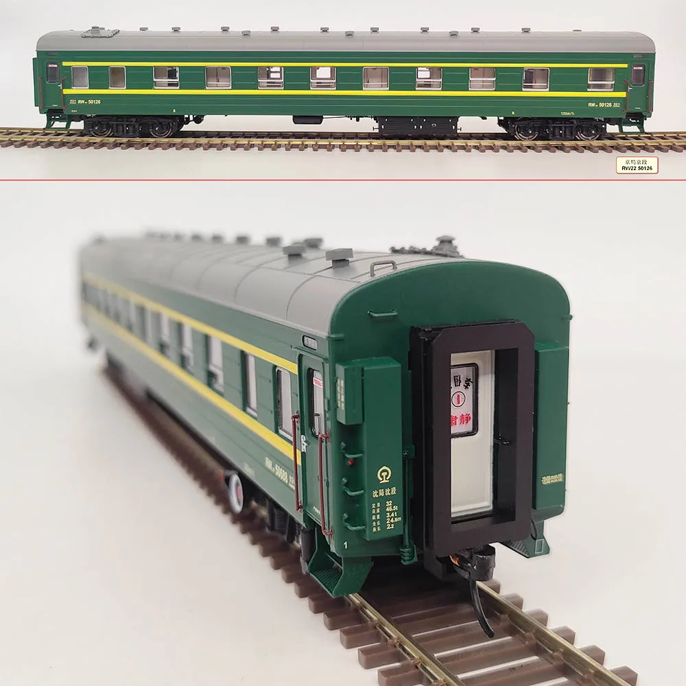 MTC Train Model HO 1/87 RW22 Soft Sleeper Car with Lights Various Car Numbers Optional