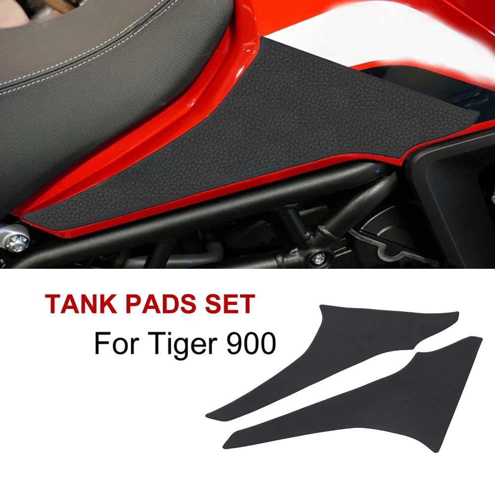 For Triumph Tiger 900 Tank Knee Pads Set Motorcycle Accessories Grip Anti Slip Fuel Tank Protection Stickers Kit Motorbike Parts