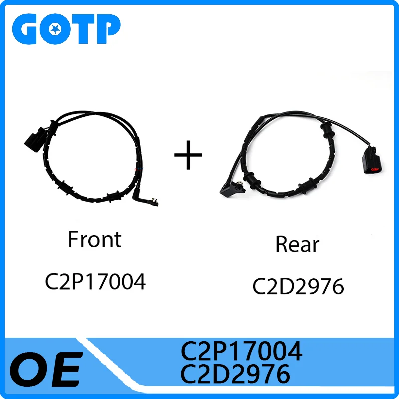 

GOTP Front Rear Axle Brake Pad Wear Sensor #C2P17004 C2D2976 For Jaguar XJ XF XK F-TYPE Brake Induction Line