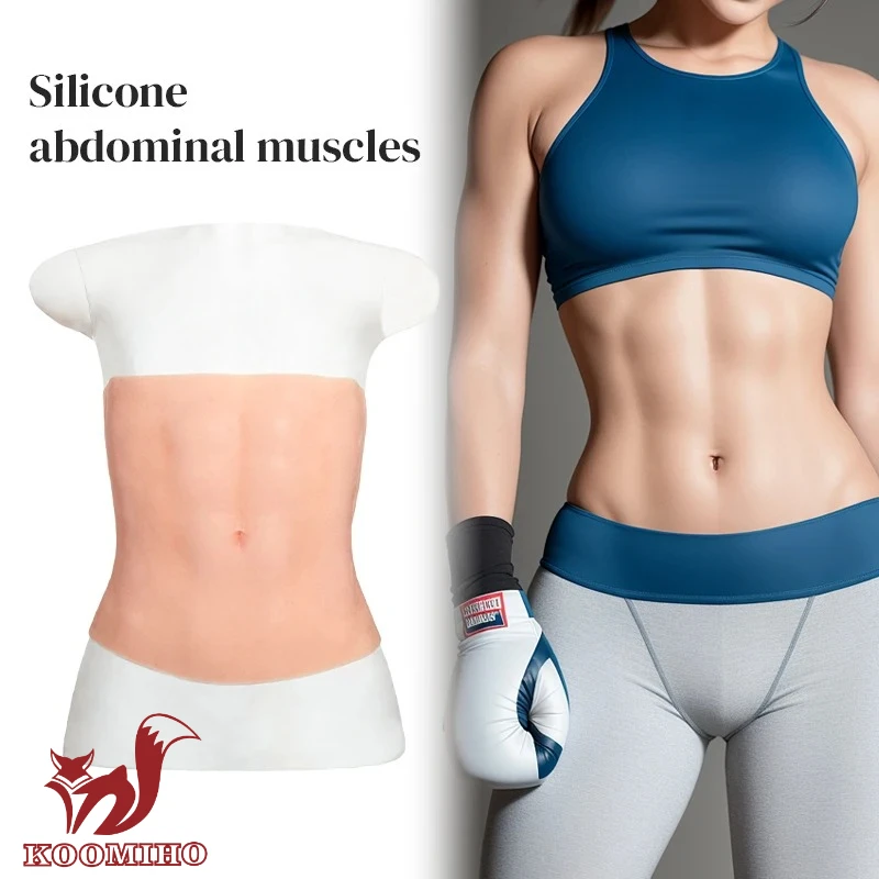 

Силиконовый жилет KOOMIHO с имитацией мускулатуры для мужчин: реалистичные прессовые мышцы, мягкий силиконовый жилет для косплея, для мужчин и кроссдрессеров, для женщин