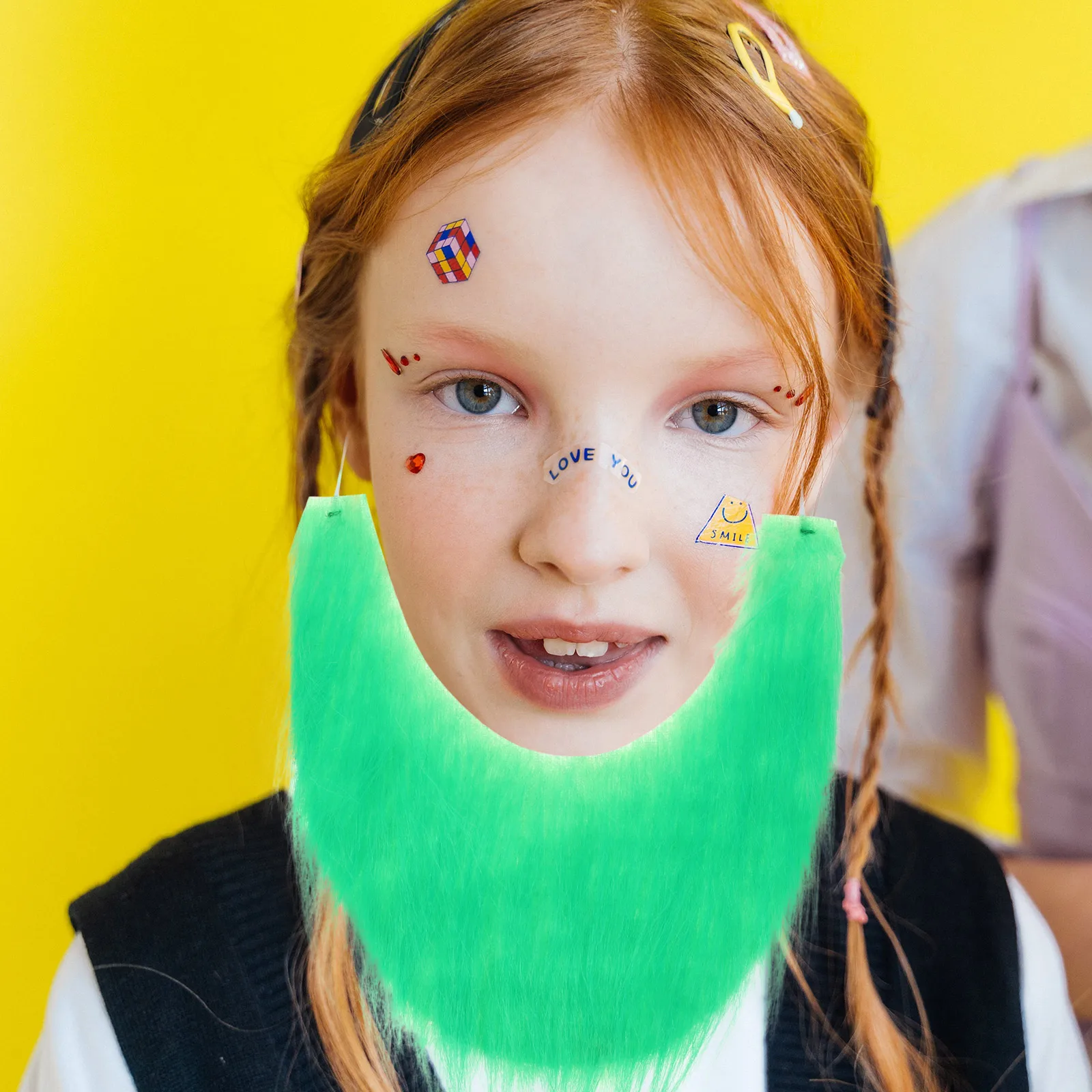 

Decorations U Shape St Patrick Day Fake Beard Party Costume Prop Lightweight Comfortable Fit Festive Men