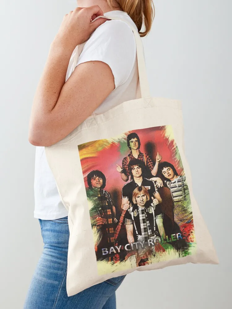 

Bay City Rollers Merchandise Tote Bag Canvas bag for women Canvas bag reusable shopping bags tote university